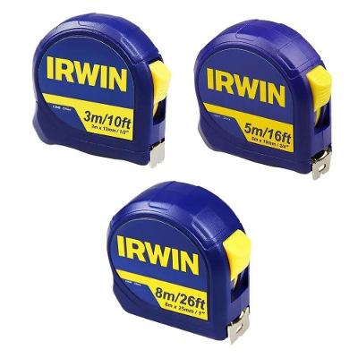 Trena Aco Standard IW13 com Trava Freio Desenho Ergonomico Cobertura Nylon 8M Irwin