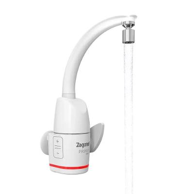 Torneira Elétrica Prima Touch Eletrônica 5500W de Parede com Bica Giratória Branco Zagonel 110V