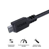 Cabo Para Celular Smartphone Micro Usb Para Usb A 2.0 2 Metros Preto - Pmuap-2 - 15