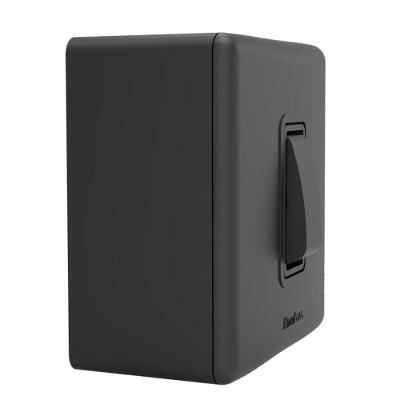 Conjunto Interruptor Paralelo 306-ep-cpp Superfície Polida Preto Enerbras