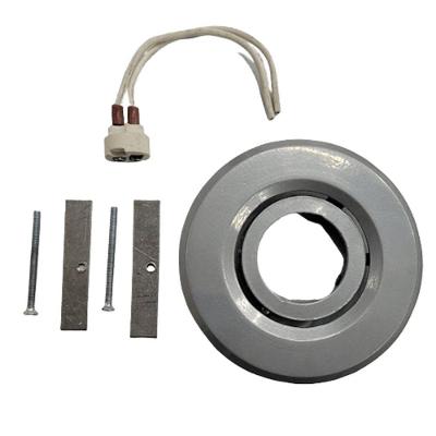 Spot Dicroica Embutir MF8535 Dirigível Redondo Mini Inox Metal Técnica