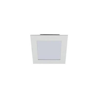 Plafon Led Quadrado Embutir 80079 6000K 7W com Fonte Alumínio Romalux 11CM