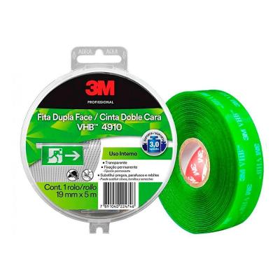 Fita Adesiva Dupla Face HB004459218 Fixação Permanente Transparente 3M Brasil 19MM X 5MTS