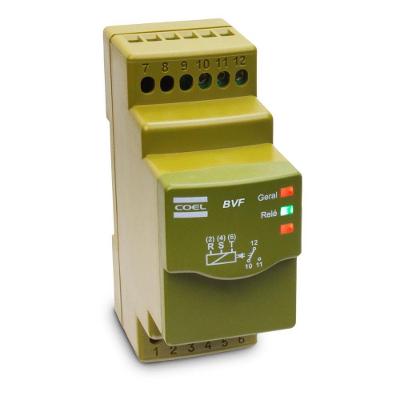 Relé BVF1-P Falta de Fase Supervisão Trifásica Branco Coel 208 a 480VCA Bivolt