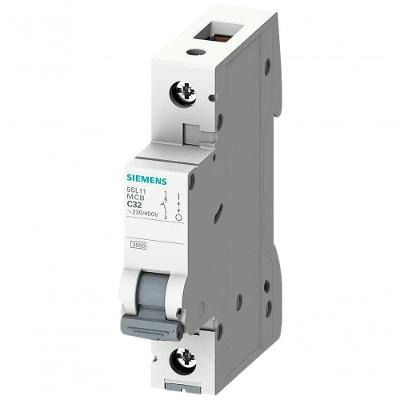 Disjuntor Monopolar 5SL1 Proteção Elétrica Curva C Branco Siemens 16A