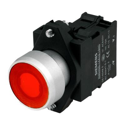 Botão de Comando Sinalizado 3SB6136-0DB20-1CA0 220V 1NF Vermelho Siemens