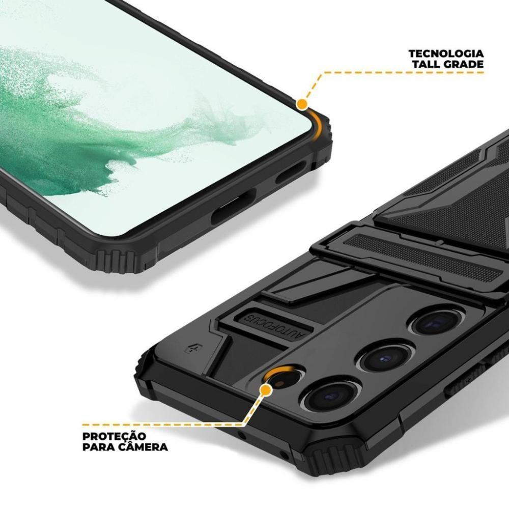 Capa Case Capinha Guardian Para Samsung Galaxy S22 Plus - Preta - Gshield - 4