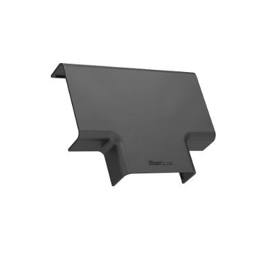 Tê para Canaletas 363-EP8 Preto Design Simples 50x20mm Enerbras