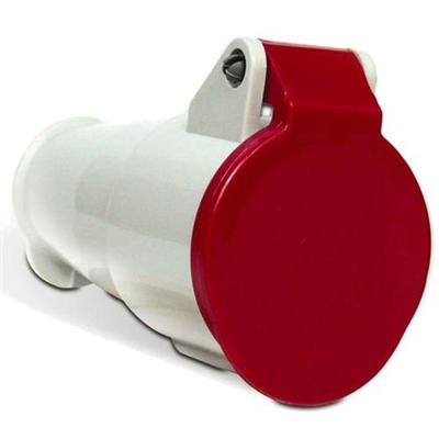 Tomada Industrial Móvel N4056 16A 3P+T 380-440V IP44 6H Vermelho Steck Linha Newkon