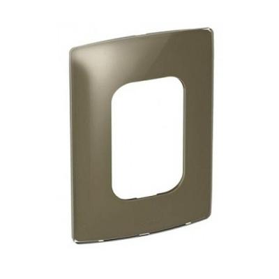 Placa 3 Postos 663255 para Interruptor e Tomada com Acabamento Malt Gloss Nereya Pial