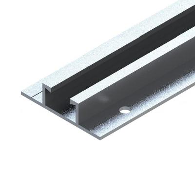 Perfil Solar Mini Trilho 550mm com Abas em Alumínio para Placas 30 a 40mm Bivolt Inox Pratyc 550MM
