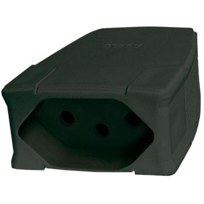 Prolongador Fêmea 615856 Profissional Reforçado Preto Pial Bivolt