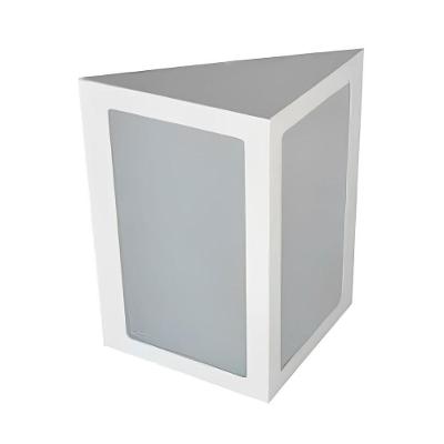 Arandela Ref.2216 Triângulo 2 Faces para 1 Lâmpada E27 Bivolt Branco All Lux