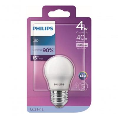 Lâmpada Led Mini Bulbo 929002037312 4W E-27 6500K Branco Philips