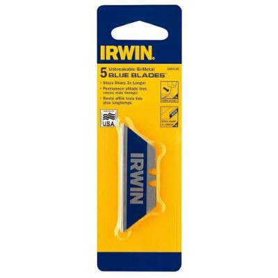Lâmina para Estilete Pro-touch Blue Blade Alta Durabilidade Azul Irwin 5 Peças