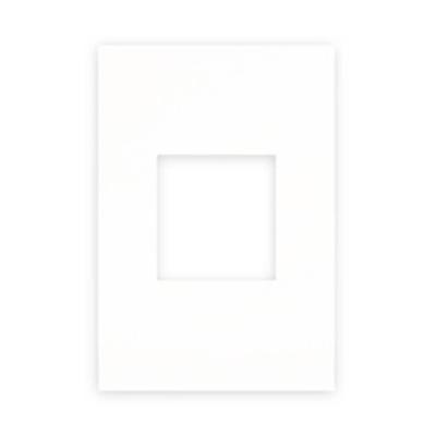 Placa 2 Postos 2x4 Quadrado Arteor com Design Moderno Branco Pial Cod.582563B