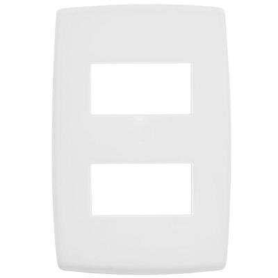 Placa para Interruptores 618506 2 Postos Separados Branco Pial 2X4