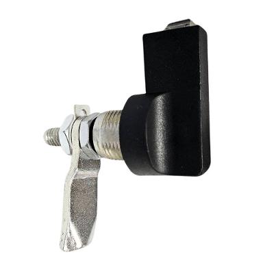 Fecho Lingueta 25154 com Manopla Click e Trava para Cadeado Preto Tasco 25-35MM