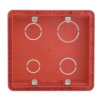 Caixa de Embutir 689015 com 25% Mais Espaço Interno e Orelhas em Aço Vermelho Legrand 4X4"