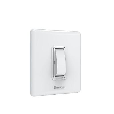 Interruptor Simples 306-ES Design Discreto Superfície Polida Branco Enerbras
