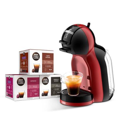 Kit Cafeteira Dolce Gusto Mini Me Vermelha e Preta com 30 Unidades de Café 220V