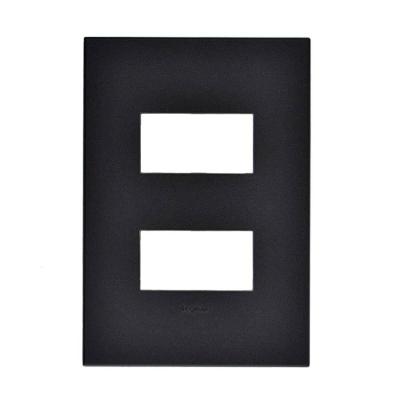 Placa 2 Posto 4x2 Quadrado Arteor 592684 Design Moderno Grafite Pial