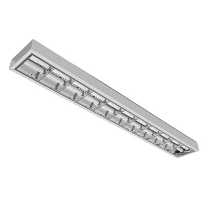 Luminária de Sobrepor 148109 Alto Rendimento com Aletas Parabólicas Duplas Branco Lumepetro 2X600MM