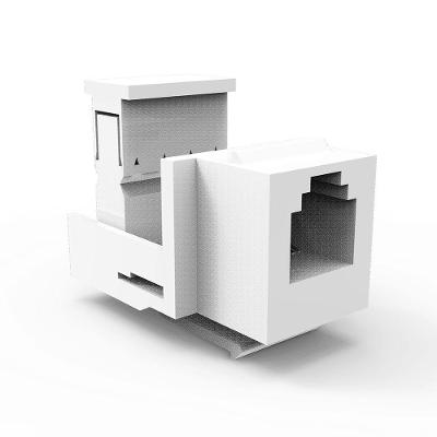 Conector RJ11 Keystone 046-EB Bivolt para Telefonia Branco Enerbras
