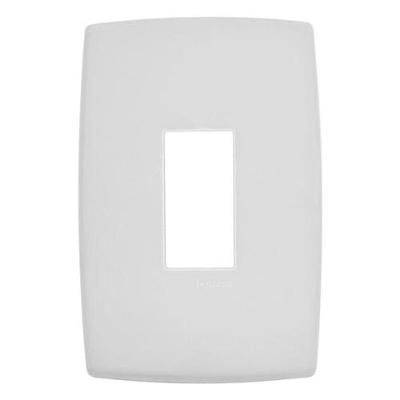 Placa 2x4 Vertical para 1 Interruptor Pial Plus Design Original Branco Pial