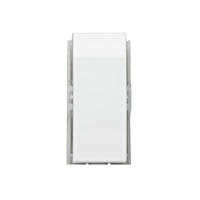 Módulo Interruptor Bipolar Paralelo Brava Design Inovador Superfície Extra Brilho Branco Soprano