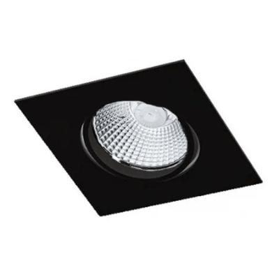 Spot Dicroica Embutir BL1084-1 Iluminacao Direcionada Quadrado Preto Fosco Bella Bivolt