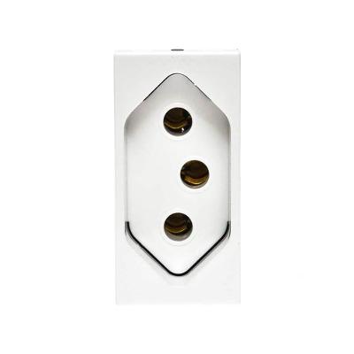 Módulo Tomada Arteor 592530 2P+T 10A Bivolt Branco Pial para Instalações Elétricas Modernas