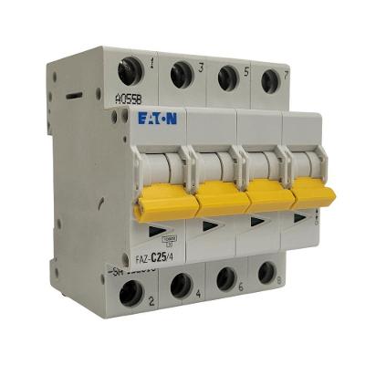 Disjuntor FAZ-C25-4-SA Curva C 25A 15KA Tetrapolar Inox Eaton