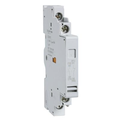 Bloco Auxiliar Lateral GZ1AN11 com 1NA+1NF para Monitoramento para Disjuntores GZ1M Schneider