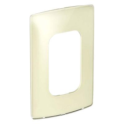 Placa de Interruptores Nereya 3 Postos 2x4 Quinoa Gloss Creme Bivolt Pial