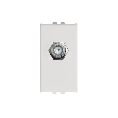 Tomada para Antena de TV 5TG9 9003 Passante 75 Ohms Branco Soprano