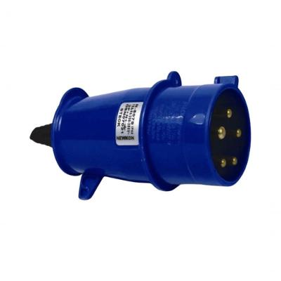 Plugue Industrial N5079 16A 3P+N+T 200-250V IP44 9H Azul Steck para Instalacao Eletrica
