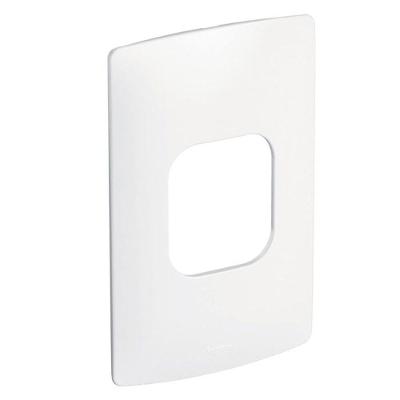 Placa de Interruptor e Tomada Nereya 2 Postos 2x4 Branco Pial