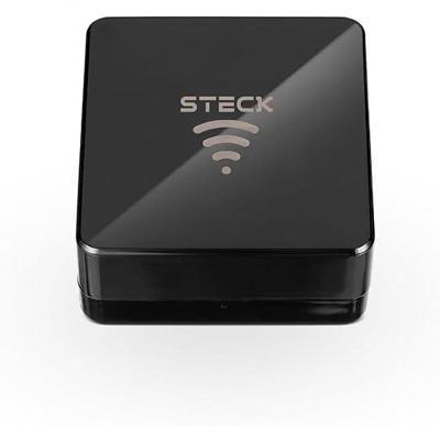 Controle Universal Smarteck com Wi-Fi Comando de Voz 360° Preto Steck SMDCUPS1