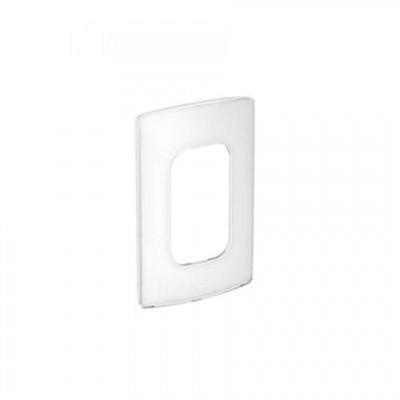 Placa 3 Postos Nereya 2x4 Acabamento Gloss Branco Sugar Pial