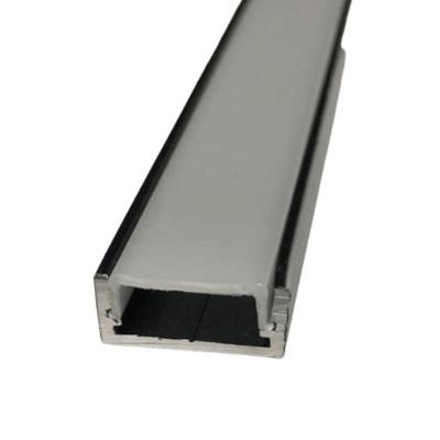 Perfil de Alumínio Minislim Sobrepor sem Borda Preto Incolustre 18X8,30MM