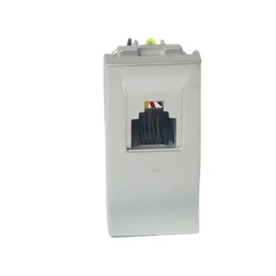 Tomada Telefone 5TG9 858-0PA02 RJ11 1m Alumínio Inox Siemens