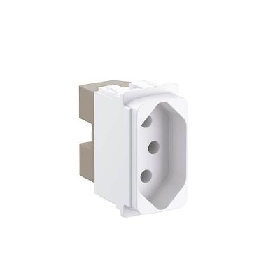 Módulo de Tomada 680160 2P+T 10A NBR14136 Bivolt Branco para Placa Zeffia Pial
