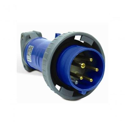Plugue Industrial Móvel S3076W 2P+T 16A Bivolt 200-250V IP67 Azul Steck