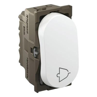 Pulsador para Campainha Nereya 663002 Bivolt Branco Acionamento Moderno Pial