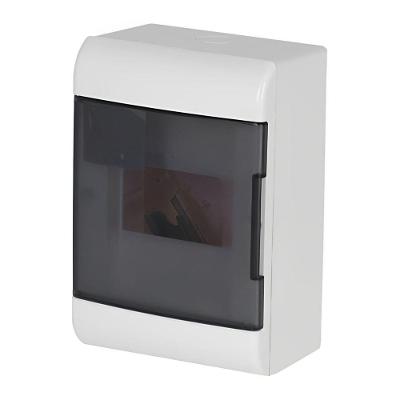 Quadro de Distribuição Ourobox 5 Disjuntores Porta Reversível Transparente Branco Steck SGB5TC