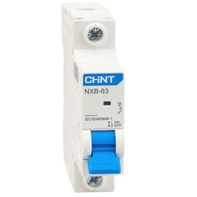 Disjuntor Monopolar NXB-63 com Proteção Contra Sobrecarga Inox Chint 25A 6KA 240-415V~