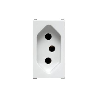 Tomada 2P+T 20A Ilus Imperia Iris com Segurança Branco Soprano
