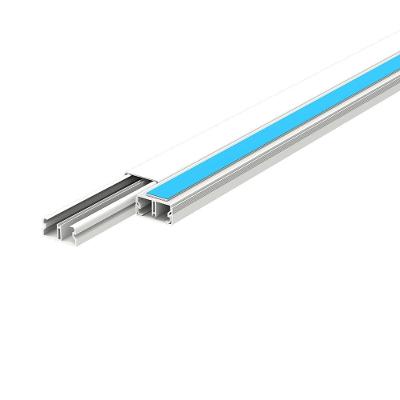 Canaleta Externa 361-2-EF com Divisória e Fita Dupla Face Branco Enerbras 20MM