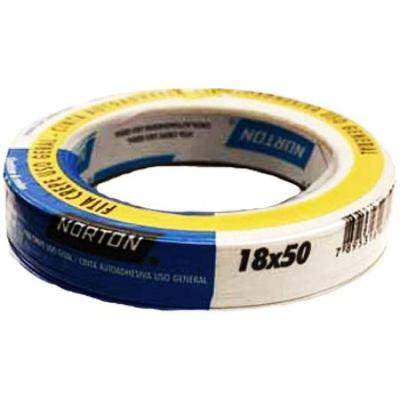Fita Crepe 24mm Uso Geral com Excelente Fixação Bege Norton 50 METROS